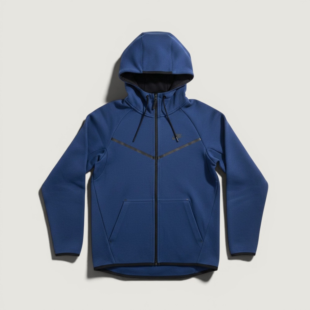 Nike Hoodie Tech Fleece‎ Windrunner Blue Size Small